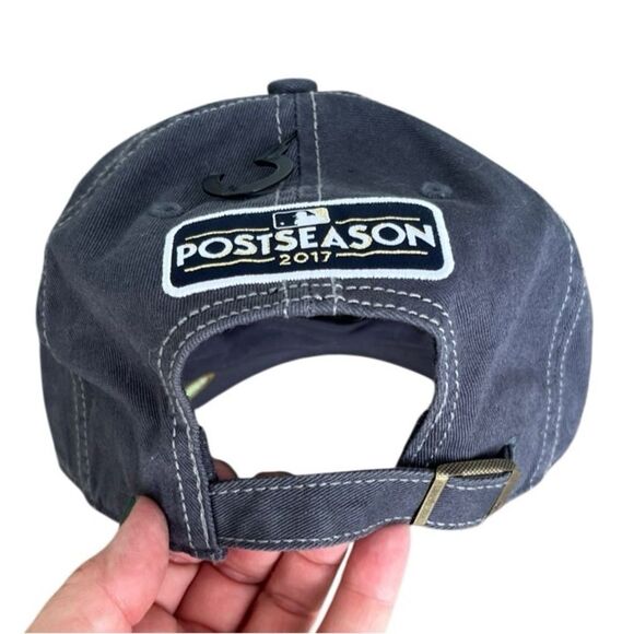 ’47 Brand MLB LA Dodgers 2017 Postseason Hat Clean Up Adjustable Cap - Picture 3 of 9